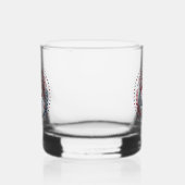 Patriottisch Retro Feestdesign Whisky Glas (Links)
