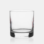 Patriottisch Retro Feestdesign Whisky Glas (Rechts)