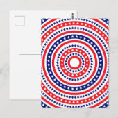 Patriottisch ringpatroon briefkaart (Voorkant / Achterkant)