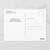 Patriottisch rood blauw Floral Afstuderen Briefkaart (Achterkant)