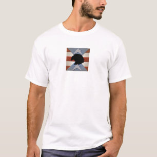 Patriottisch Rood Blauw met Eagle T-shirt