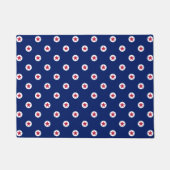 Patriottisch rood, blauwe sterren Mat (Voorkant)