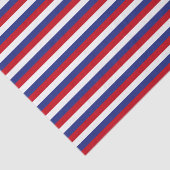 Patriottisch rood, blauwe streep tissuepapier (Detail)