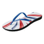 Patriottisch rood White Blue Summer Vacking Beach Teenslippers (Schuin)