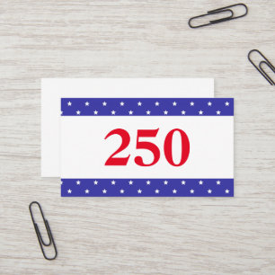 Patriottisch Rood Wit & Blauw 250 Visitekaartje