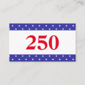 Patriottisch Rood Wit & Blauw 250 Visitekaartje (Voorkant)