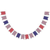 Patriottisch rood wit blauw 4 juli banner (Alle)
