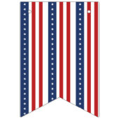 Patriottisch rood wit blauw 4 juli banner (Tweede vlag)