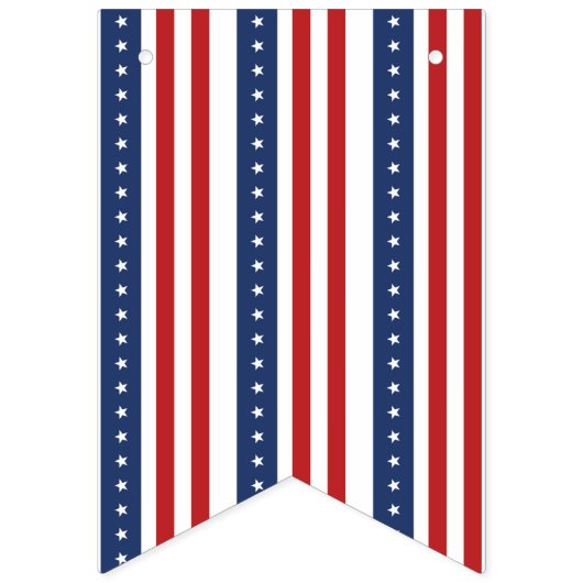 Patriottisch rood wit blauw 4 juli banner (Tweede vlag)