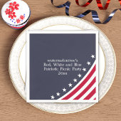 Patriottisch Rood Wit Blauw 4 juli BBQ servetten