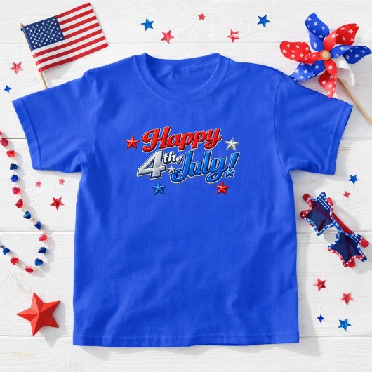 Patriottisch Rood Wit Blauw 4 juli T-shirt