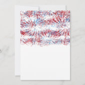 Patriottisch Rood Wit Blauw 4 juli Viering Kaart (Achterkant)