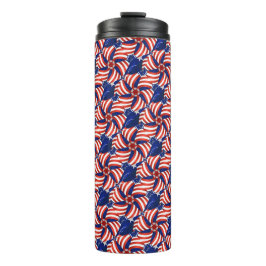 PATRIOTTISCH ROOD WIT BLAUW AMERIKAANS VLAGGENPATR THERMOSBEKER