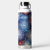 PATRIOTTISCH ROOD WIT BLAUW AMERIKAANS VUURWERK WATERFLES (Achterkant)