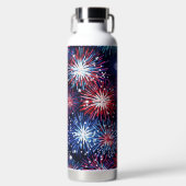 PATRIOTTISCH ROOD WIT BLAUW AMERIKAANS VUURWERK WATERFLES (Voorkant)