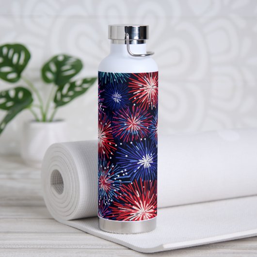 PATRIOTTISCH ROOD WIT BLAUW AMERIKAANS VUURWERK WATERFLES (Yoga)