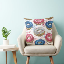 PATRIOTTISCH ROOD WIT BLAUW BEVROREN DONUTS KUSSEN