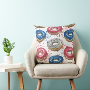 PATRIOTTISCH ROOD WIT BLAUW BEVROREN DONUTS KUSSEN