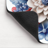 PATRIOTTISCH ROOD WIT BLAUW BLOEMBOEKET MUISMAT (Hoek)