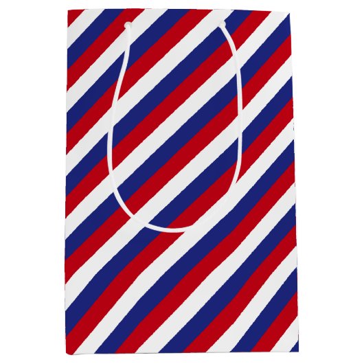 Patriottisch rood wit Blauw Diagnose Medium Cadeauzakje (Voorkant)