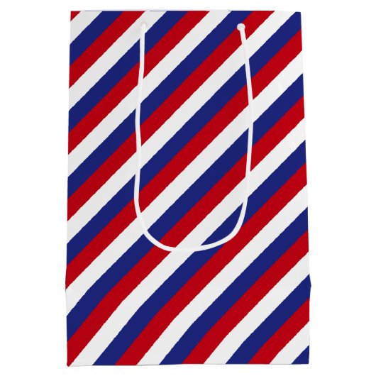 Patriottisch rood wit Blauw Diagnose Medium Cadeauzakje (Achterkant)