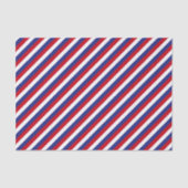 Patriottisch rood wit Blauw Diagnose Tissuepapier (Voorkant)