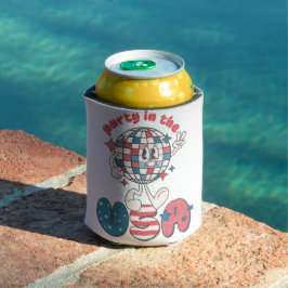 PATRIOTTISCH ROOD WIT BLAUW FEEST IN DE VS BLIKJESKOELER