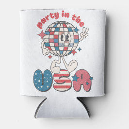 PATRIOTTISCH ROOD WIT BLAUW FEEST IN DE VS BLIKJESKOELER