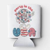 PATRIOTTISCH ROOD WIT BLAUW FEEST IN DE VS BLIKJESKOELER (Achterkant)