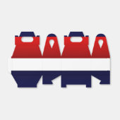 Patriottisch Rood Wit & Blauw Hedendaags ontwerp Bedankdoosjes (Uitgevouwen)