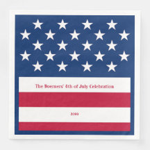 Patriottisch Rood Wit & Blauw Oud Glorie Papier Di