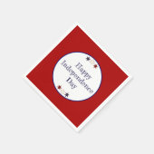 Patriottisch rood wit blauw Stars Papierpapier Bor Servet (Hoek)