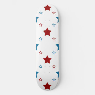 Patriottisch Rood Wit Blauw Sterren Skatedeck Skateboard