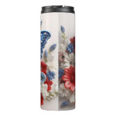 PATRIOTTISCH ROOD WIT BLAUW USA VLINDER THERMOSBEKER (Achterkant)
