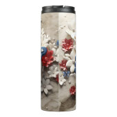 PATRIOTTISCH ROOD WIT BLAUW USA VLINDER THERMOSBEKER (Achterkant)