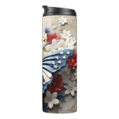 PATRIOTTISCH ROOD WIT BLAUW USA VLINDER THERMOSBEKER (Geroteerd rechts)