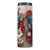 PATRIOTTISCH ROOD WIT BLAUW USA VLINDER THERMOSBEKER (Achterkant)