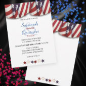 Patriottisch rood wit blauw voorblad onderaan kaart