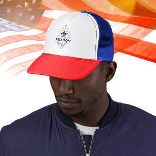 Patriottisch Rood Wit Blauw Vrijheid USA Vlag Ster Trucker Pet