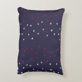 Patriottisch rood wit & blauw Zwitsers kruis plus  Accent Kussen (Achterkant (Verticaal))