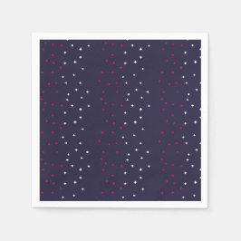 Patriottisch rood wit & blauw Zwitsers kruis plus  Servet