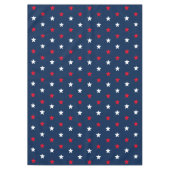 Patriottisch rood wit, donkerblauw stertonpatroon tafelkleed (Voorkant)