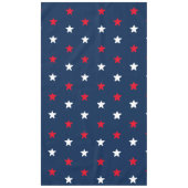 Patriottisch rood wit, donkerblauw stertonpatroon tafelkleed (Voorkant)