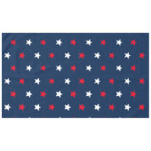 Patriottisch rood wit, donkerblauw stertonpatroon tafelkleed (Voorkant (Horizontaal))