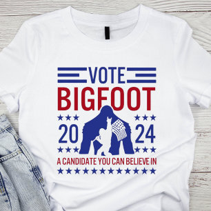 Patriottisch Rood, Wit en Blauw Bigfoot 2024 T-shirt