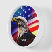 Patriottisch rood, wit en blauw en Amerikaanse zee (Hoek)