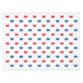 Patriottisch rood wit en blauw krab patroon tafelkleed (Voorkant (Horizontaal))