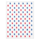 Patriottisch rood wit en blauw krab patroon tafelkleed (Voorkant)