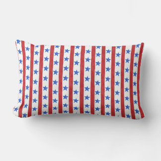 Patriottisch rood wit en blauw kussen