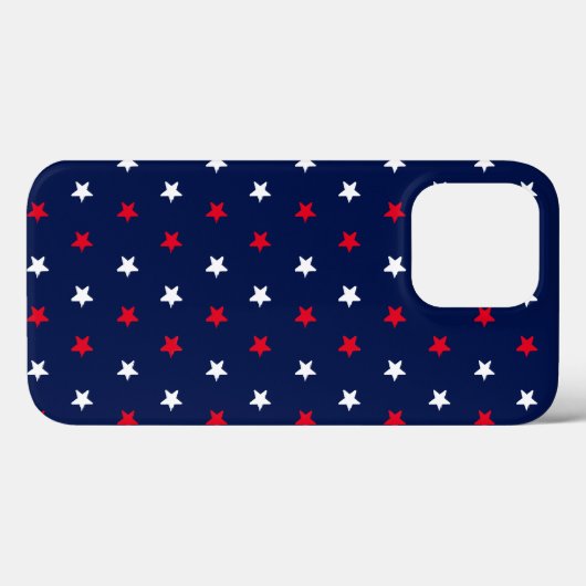 Patriottisch rood wit en blauw marinesurk patroon Case-Mate iPhone case (Achterkant (horizontaal))